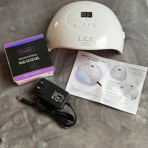 Nail Curing Lamp and Gel Nail Glue